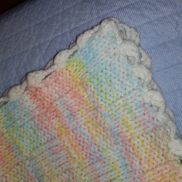 15" square crocheted doll blanket - Picture 2 of 2